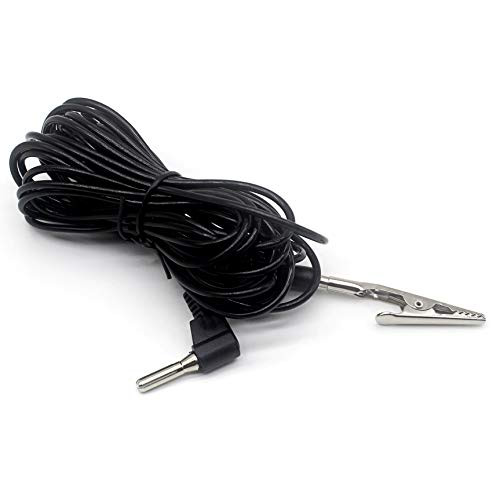 ESD Grounding Cable with Alligator Clip 16 5 Feet  FEITA Ground Cable Cord Clip EMF Radiation Fabrics Plug into Your Outlet Ground