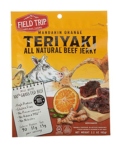 Field Trip All Natural GrassFed Beef Jerky Teriyaki 2 2 Ounce