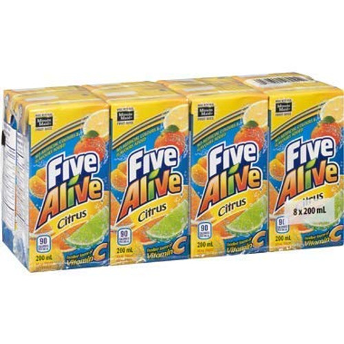 Five Alive Citrus Juice Box 8Pack 6 7Oz Imported from Canada Five Alive Citrus Juice Box 8Pack 6 7Oz Imported from Canada