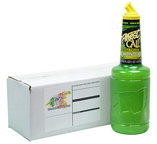 Finest Call Premium Single Pressed Lemon Juice Drink Mix 1 Liter Bottle 33 8 Fl Oz Individually Boxed