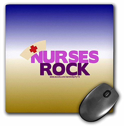 3dRose LLC 8 x 8 x 0.25 Inches Nurses Rock Mouse Pad (mp_11943_1)