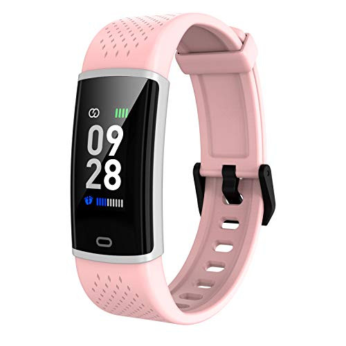 Fitpolo Fitness Tracker Slim Waterproof Smart Watch with Heart Rate Monitor Activity Tracker with StepCalorie Counter Sleep MonitorPedometer Call/SNS Remind for Kids Women Men Pink Fitpolo Fitness Tracker Slim Waterproof Smart Watch with Heart Rate Monitor Activity Tracker with StepCalorie Counter Sleep MonitorPedometer Call/SNS Remind for Kids Women Men Pink