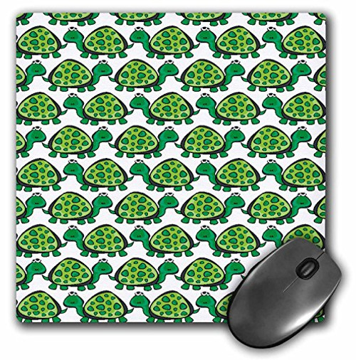 3dRose LLC 8 x 8 x 0.25 Inches Mouse Pad, Green Turtles (mp_28992_1) 3dRose LLC 8 x 8 x 0.25 Inches Mouse Pad, Green Turtles (mp_28992_1)