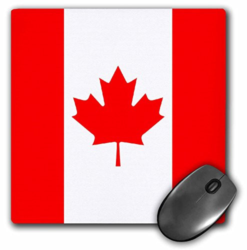 3dRose LLC 8 x 8 x 0.25 Inches Canadian Flag Mouse Pad (mp_4557_1)