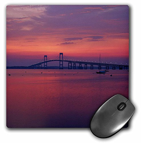 3drose USA, Rhode Island, Newport, The Newport Bridge At Sunset - Mouse Pad