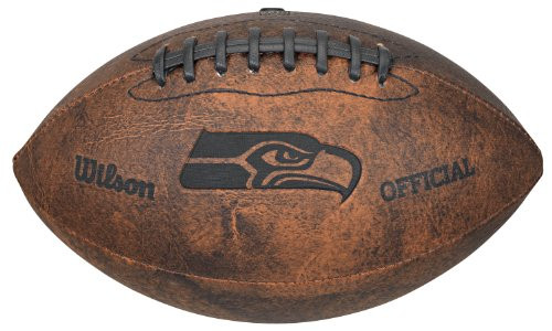 NFL Seattle Seahawks Vintage Throwback Football 9Inches