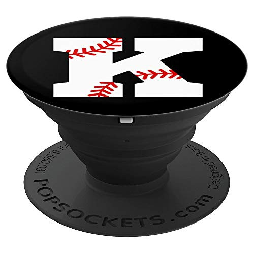 Baseball Pop Socket  Baseball Popsocket  Letter K PopSockets Grip and Stand for Phones and Tablets