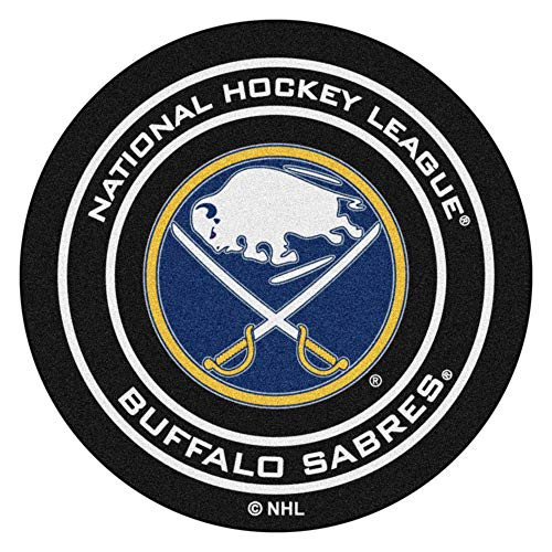 FANMATS NHL Buffalo Sabres Nylon Face Hockey Puck Rug FANMATS NHL Buffalo Sabres Nylon Face Hockey Puck Rug