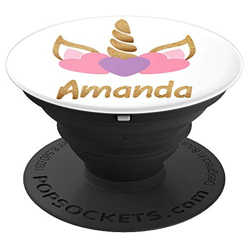 Personalized Unicorn Birthday Girl Name Amanda Pop Socket PopSockets Grip and Stand for Phones and Tablets Personalized Unicorn Birthday Girl Name Amanda Pop Socket PopSockets Grip and Stand for Phones and Tablets