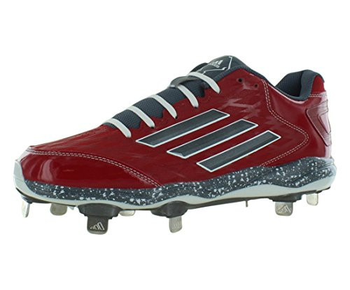 adidas PowerAlley 2 Mens Baseball Cleat 12 5 RedCarbon MetOnix