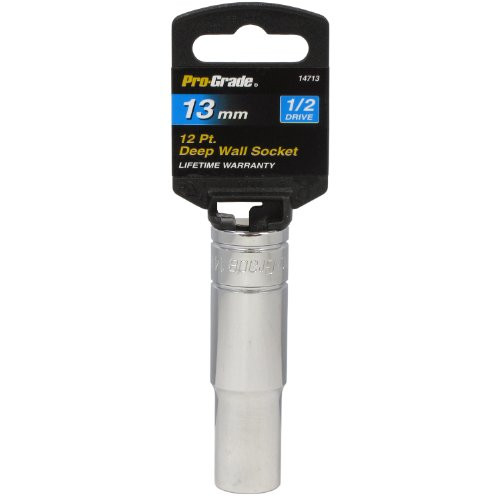 ProGrade 14713 1/2Inch Drive with 12 Point Deep 13mm Socket