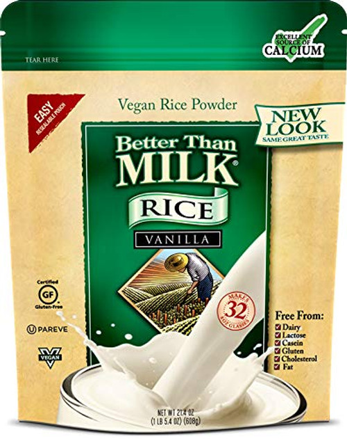 Better Than Milk Vegan Rice Dry Milk Powder Vanilla Flavor 21 4oz  Canister 1Pack Better Than Milk Vegan Rice Dry Milk Powder Vanilla Flavor 21 4oz  Canister 1Pack