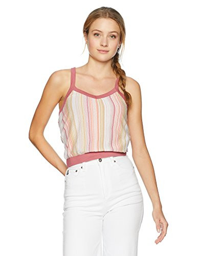 RVCA Junior s Play UP Racer Back Tank Horizon red M