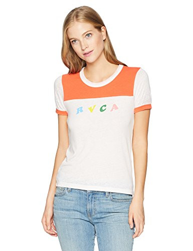 RVCA Junior s LP Short Sleeve TShirt Chili M