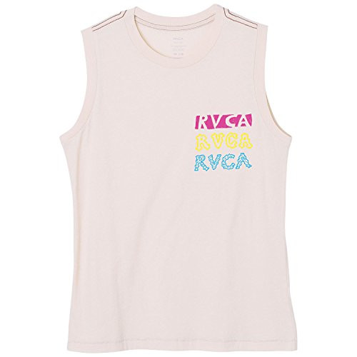 RVCA Women Grillo Smile Tank Top White M/10
