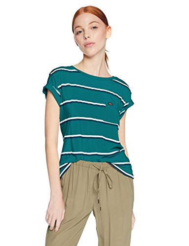 RVCA Junior s Big Stripe Short Sleeve Pocket TEE Spruce S