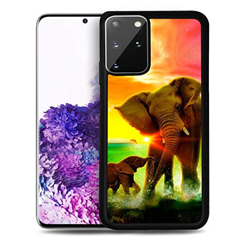 for Samsung S20 Galaxy S20 Plus Durable Protective Soft Back Case Phone Cover HOT12353 Elephant Family