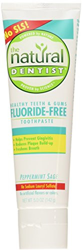 The Natural Dentist Healthy Teeth  Gums FluorideFree ToothpastePeppermint Sage5 oz 2 pk
