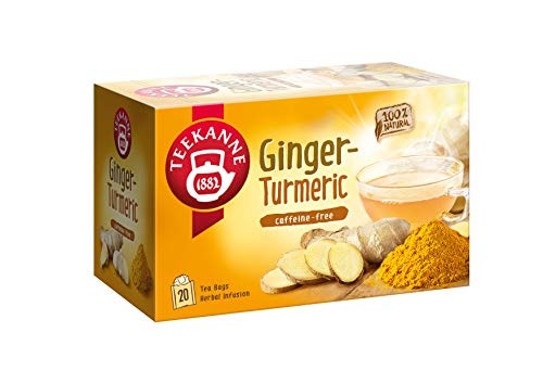 Teekanne Ginger Turmeric Tea 20 tea bags per box 2 boxes Naturally Caffeine Free
