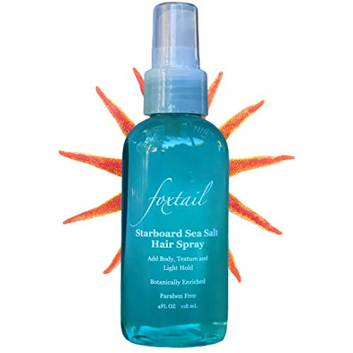 FOXTAIL Starboard Sea Salt Hair Spray  Create Beachy Mermaid Hair Waves  Texture  Add Body Definition and Light Hold  Botanically Enriched  Paraben Free 4 Fl Oz