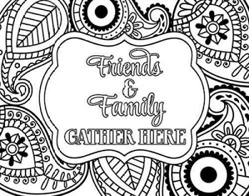 Friends and Family Gather Here Poster Print by Tamara Robinson 11 x 14