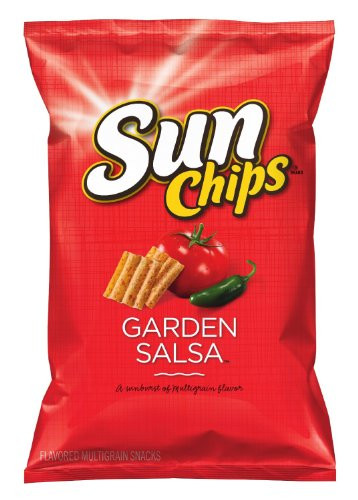Frito Lay Sun Chips Garden Salsa MultiGrain Snacks 7oz Bag Pack of 4