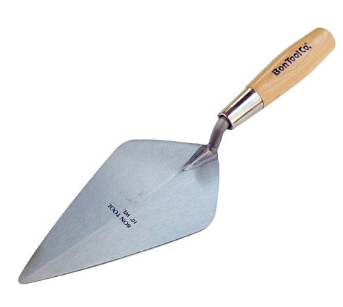 Bon Tool 72432 Brick Trowel  Cs Wl 10  Wood Handle