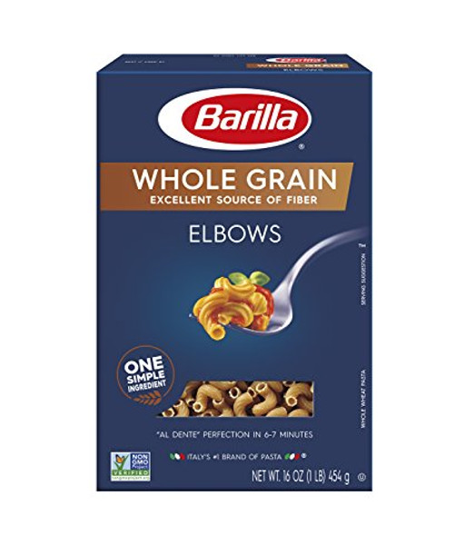 Barilla Whole Grain Pasta Elbows 16 Ounce Barilla Whole Grain Pasta Elbows 16 Ounce