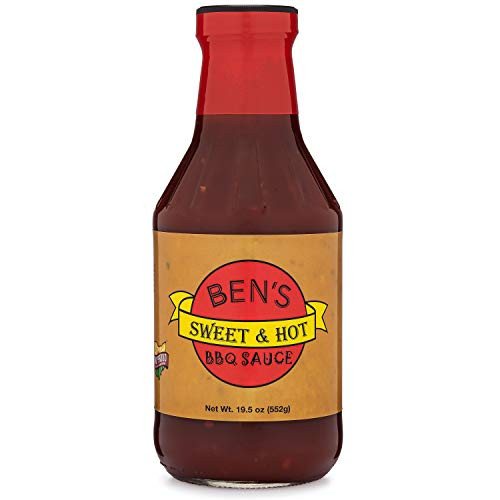 Ben s Sweet  Hot BBQ Sauce  Sweet  Spicy Barbecue Sauce  All Natural Barbeque Sauce 19 5 oz