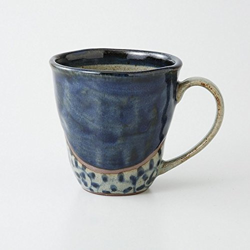 Saikai Pottery MatoriKarakusa Mug Cup BigBlue Hasami made 64052 from Japan