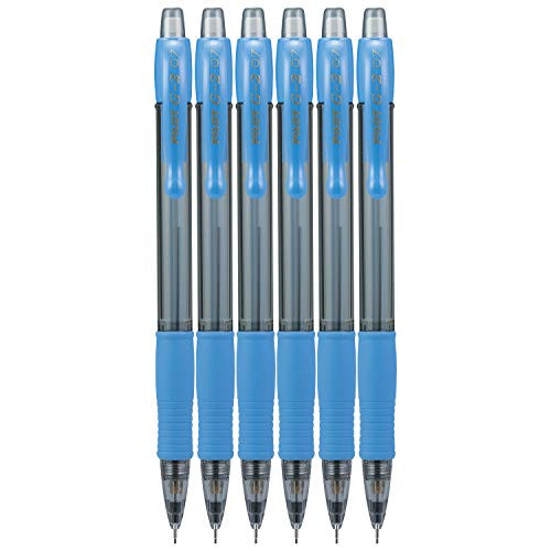 Pilot G2 Mechanical Pencil Fine Point 0 7mm 2 HB Periwinkle Grip 6 Count