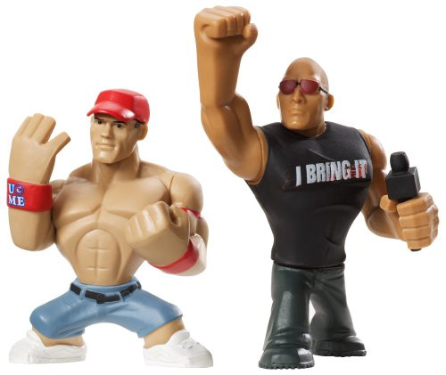WWE Rumblers The Rock and John Cena Figure 2Pack
