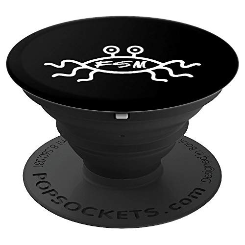 FSM Flying Spaghetti Monster Afterlife Pastafarian Atheist PopSockets Grip and Stand for Phones and Tablets
