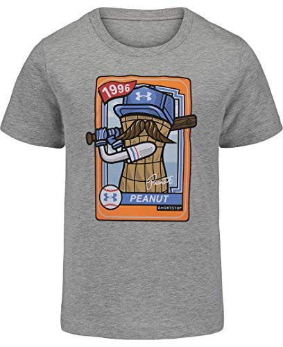 Under Armour Boys  Little UA Peanut Baseball Card SS Moderate Gray 5