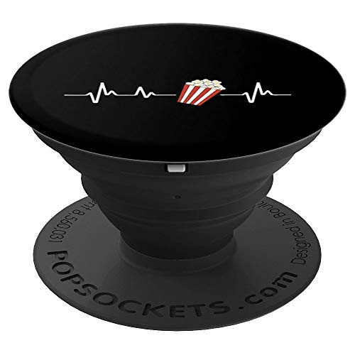 Funny popcorn bag hearbeat movie theater film cinema PopSockets Grip and Stand for Phones and Tablets Funny popcorn bag hearbeat movie theater film cinema PopSockets Grip and Stand for Phones and Tablets