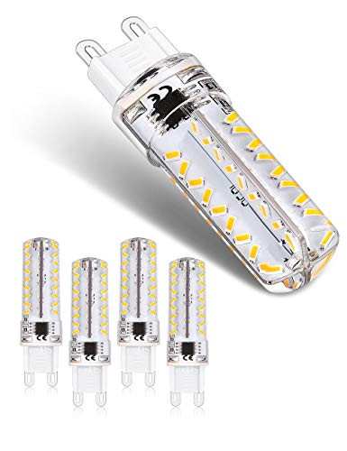 G9 LED Light Bulbs 3W 30W Halogen Equivalent 3000K 300LM 72LEDS Warm White Light Nondimmable No Flicker Wide Beam Angle Light G9 Base for Home Lighting?5 Pack?