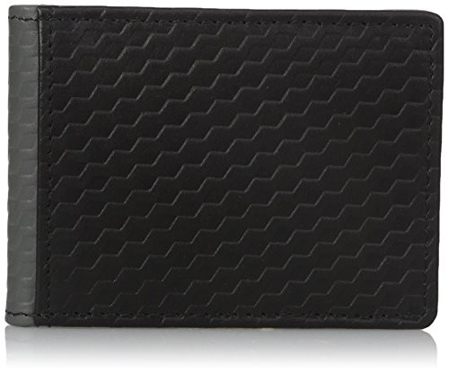 Buxton Men s Bellamy RFID Blocking Leather Front Pocket Slim Flip Wallet with Money Clip black One Size