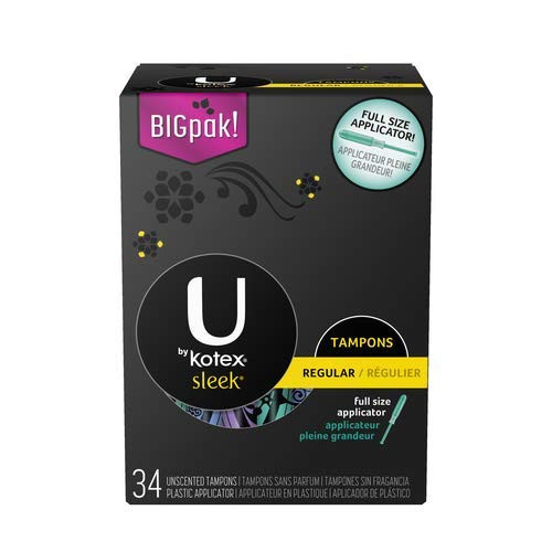 U by Kotex Sleek Tampons Regular Pack of 2