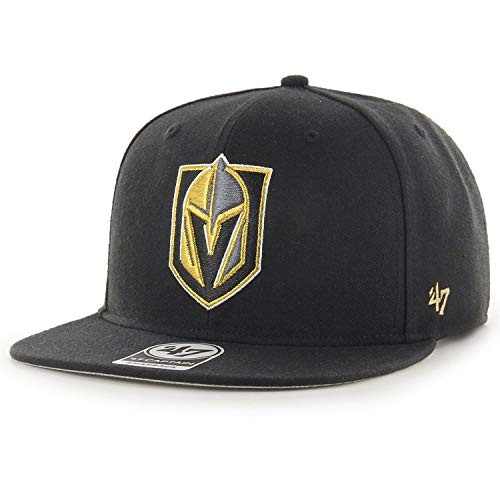 47 Vegas Golden Knights Black No Shot Captain Snapback Adjustable Hat/Cap