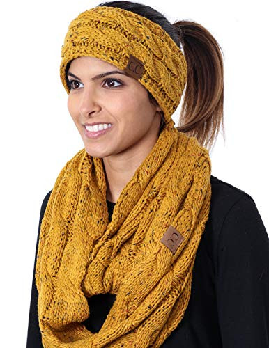 Headwrap Scarf Set Bundle  Mustard Confetti