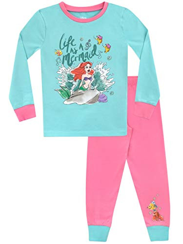 Disney Girls  The Little Mermaid Pajamas Size 4 Multicolored