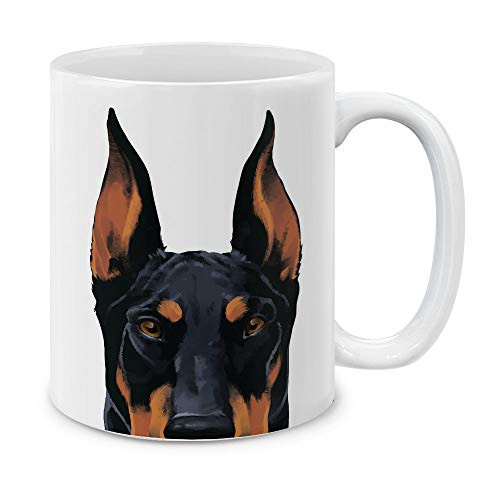 MUGBREW Black Rust Doberman Pinscher Dog Ceramic Coffee Mug Tea Cup 11 OZ MUGBREW Black Rust Doberman Pinscher Dog Ceramic Coffee Mug Tea Cup 11 OZ