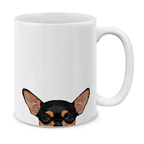 MUGBREW Black Tan Chihuahua Ceramic Coffee Mug Tea Cup 11 OZ MUGBREW Black Tan Chihuahua Ceramic Coffee Mug Tea Cup 11 OZ