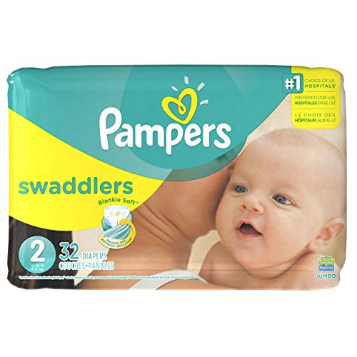 Pampers Swaddlers Disposable Diapers Size 2 32 Count JUMBO