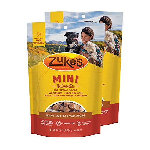 Zuke s Mini Naturals Dog Treats Peanut Butter and Oats 16 oz 2 Pack