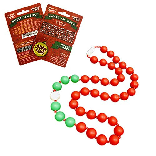 Gumeez Jingle Jolly Holiday Baby Gift Set Holiday Party Teething Necklace' & Jammy Jams 'Jingle Jam Rock: Holiday Hits Go Lullaby'