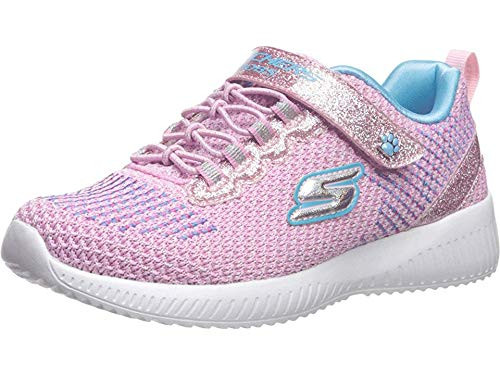 Skechers Kids Girl s Bobs Squad Little Kid/Big Kid Pink/Turquoise 1 Little Kid