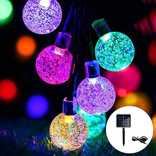 Globe Solar String Lights with USB Charging30LED Solar Garden Lights 8 Mode 6 5M/21Ft Outdoor Waterproof Crystal Balls Fairy String Lights for Garden Patio Yard Home Wedding Christmas Multi Globe Solar String Lights with USB Charging30LED Solar Garden Lights 8 Mode 6 5M/21Ft Outdoor Waterproof Crystal Balls Fairy String Lights for Garden Patio Yard Home Wedding Christmas Multi