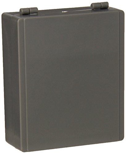 Globe Scientific 513075G ABS Plastic Cork Lined Slide Storage Box for 25 Slides Dark Gray