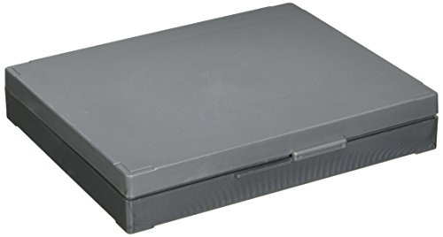 Globe Scientific 513079A ABS Plastic Slide Storage Box for 100 Slides Cork Lined Gray